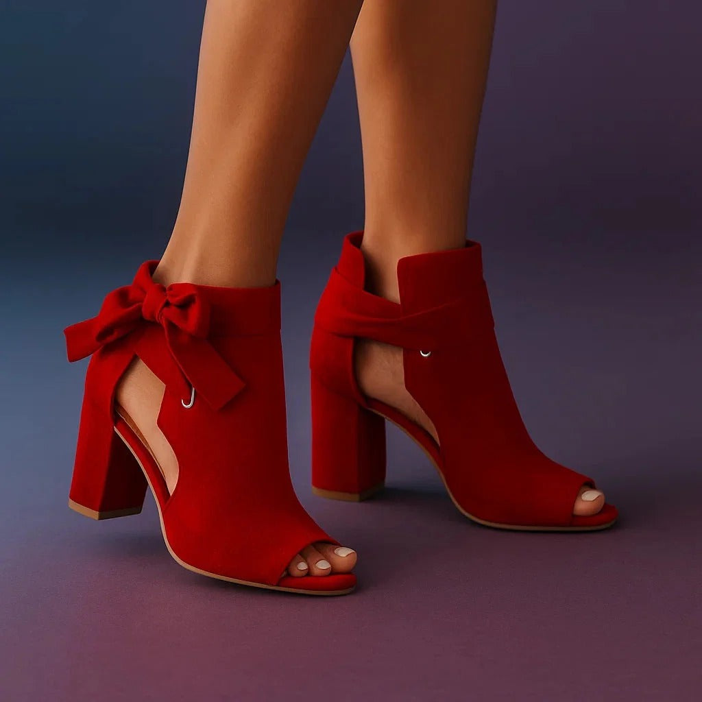 Sandalias elegantes de tacón