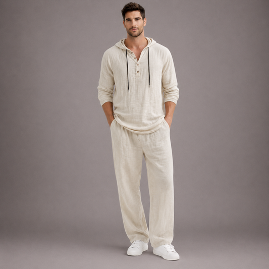 Conjunto de dos piezas Juan: sudadera holgada con capucha y pantalones