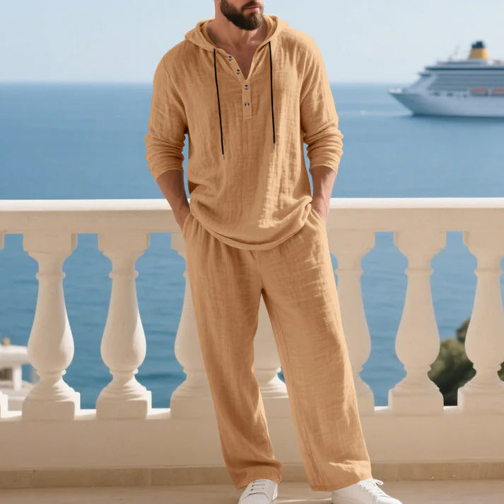 Conjunto de dos piezas Juan: sudadera holgada con capucha y pantalones