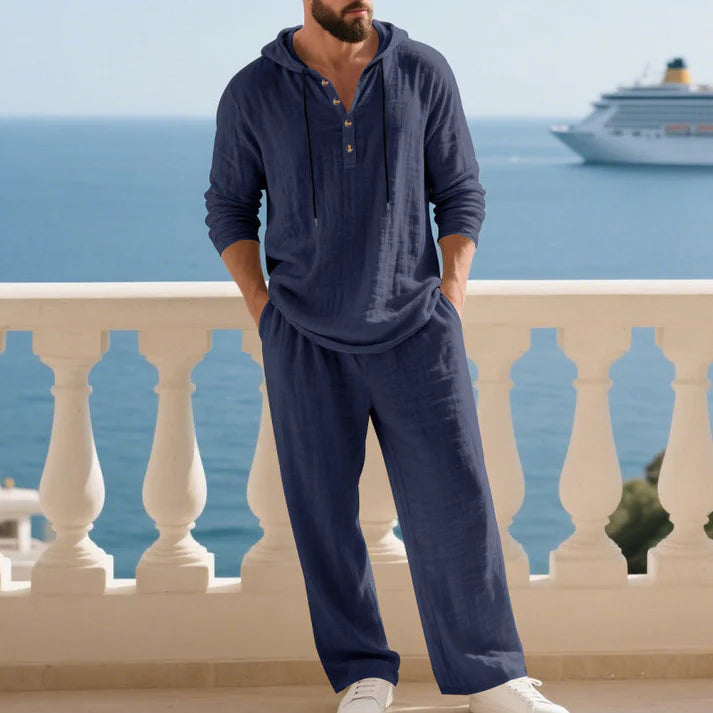 Conjunto de dos piezas Juan: sudadera holgada con capucha y pantalones